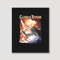 Clash Of The Titans (transparent) Portrait Canvas Print | Artistshot