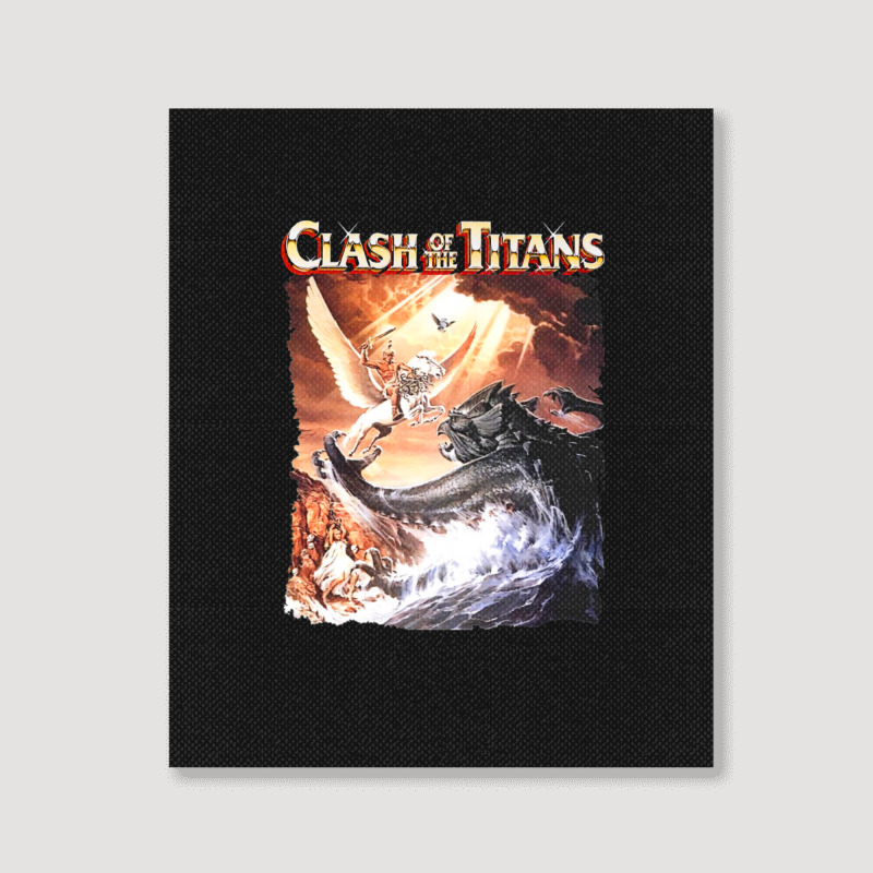 Clash Of The Titans (transparent) Portrait Canvas Print | Artistshot