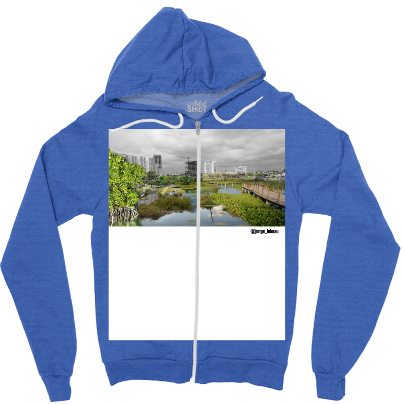 Tajamar Manglar Ecopop Landscape Design Intervention Humor Zipper Hoodie | Artistshot