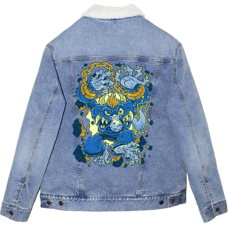 Break Out! Unisex Sherpa-Lined Denim Jacket by kamposdaroldl | Artistshot