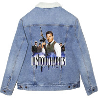 The Untouchables Eliot Ness Robert Stack T T R I B U T E E Active T Sh Unisex Sherpa-lined Denim Jacket | Artistshot