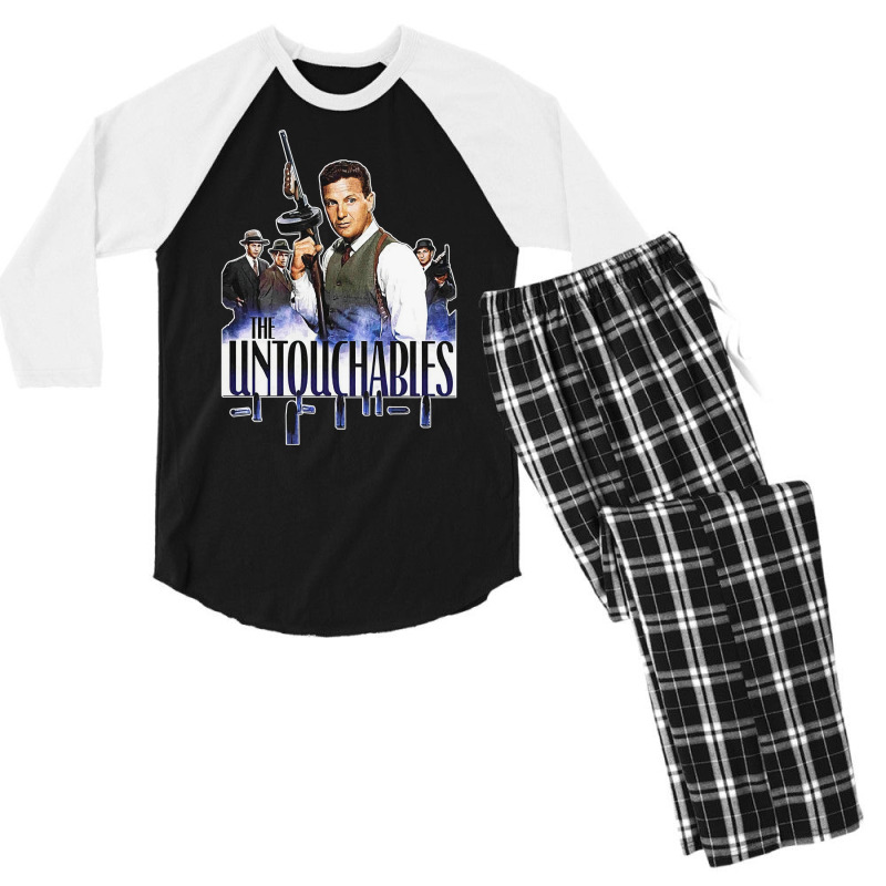 The Untouchables Eliot Ness Robert Stack T T R I B U T E E Active T Sh Men's 3/4 Sleeve Pajama Set | Artistshot