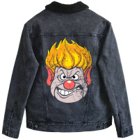 Burn! Unisex Sherpa-lined Denim Jacket | Artistshot