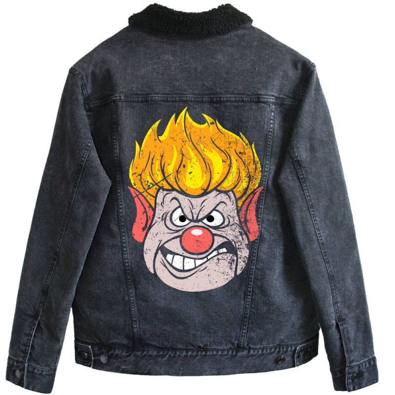 Burn! Unisex Sherpa-Lined Denim Jacket by kamposdaroldl | Artistshot