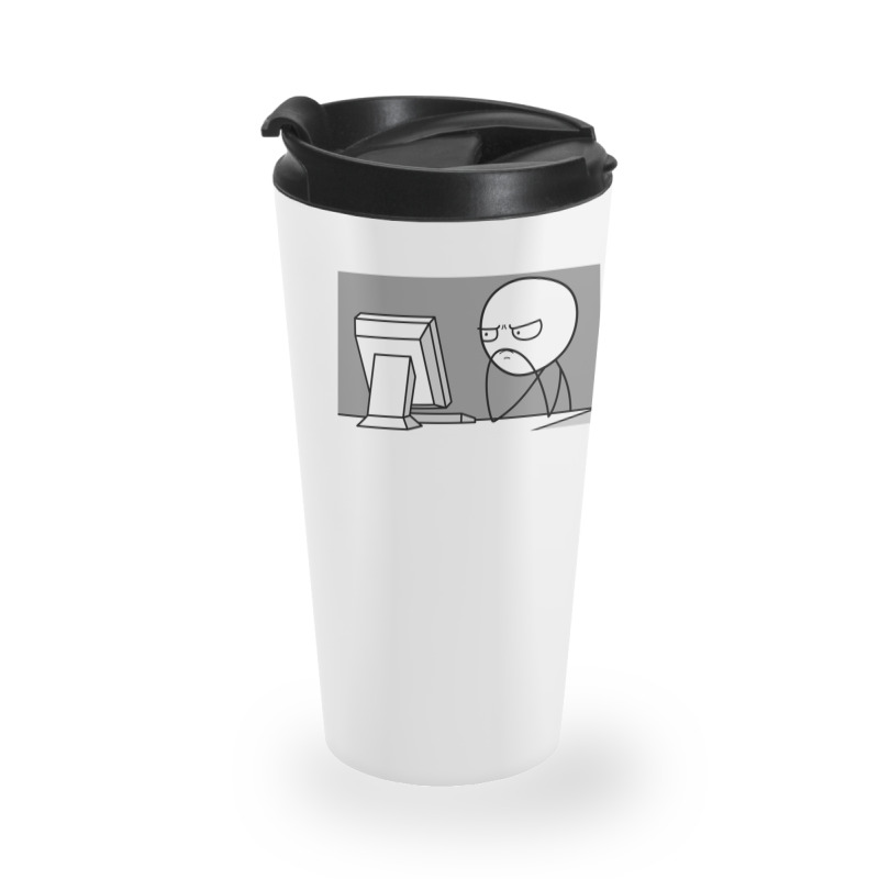 Computer Guy Meme Travel Mug | Artistshot