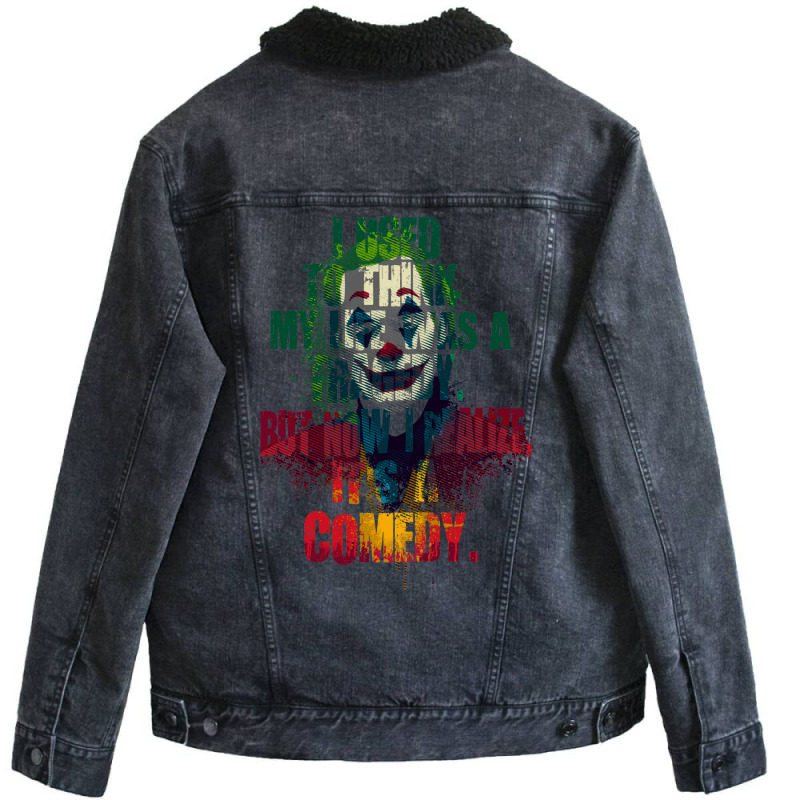 Tragedy Comedy Unisex Sherpa-lined Denim Jacket | Artistshot