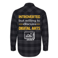 Funny Introverted Digital Arts Retro Flannel Shirt | Artistshot