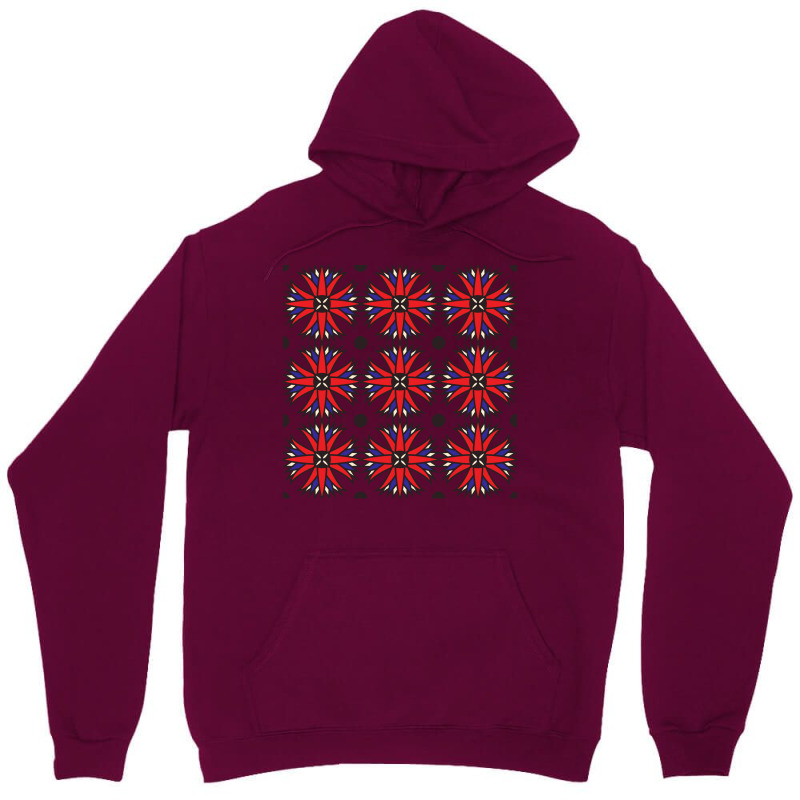 Egypt Style Pattern In Red And Blue Nostalgia Unisex Hoodie | Artistshot