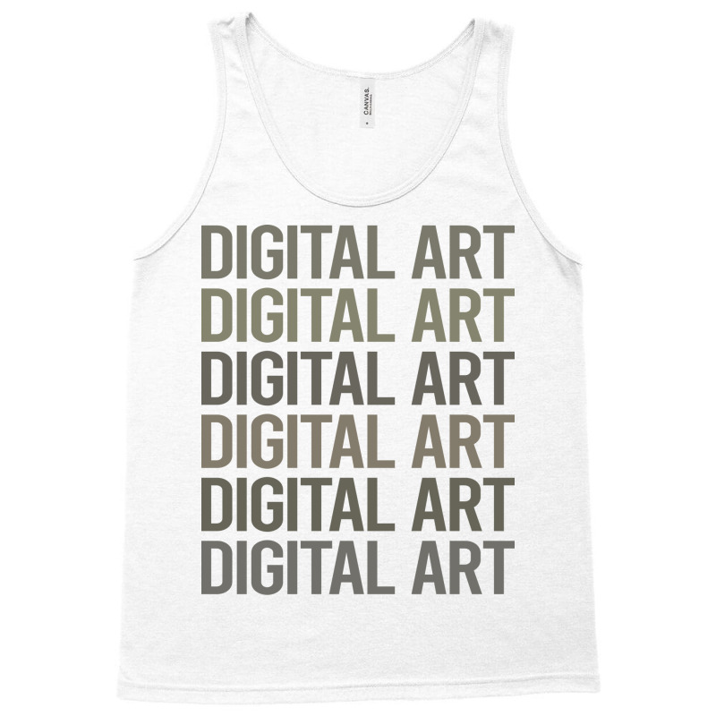 Gray Text Art Digital Arts Trending Tank Top | Artistshot