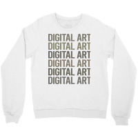 Gray Text Art Digital Arts Trending Crewneck Sweatshirt | Artistshot