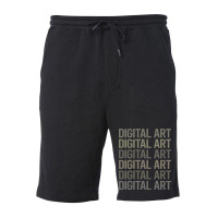 Gray Text Art Digital Arts Trending Fleece Short | Artistshot