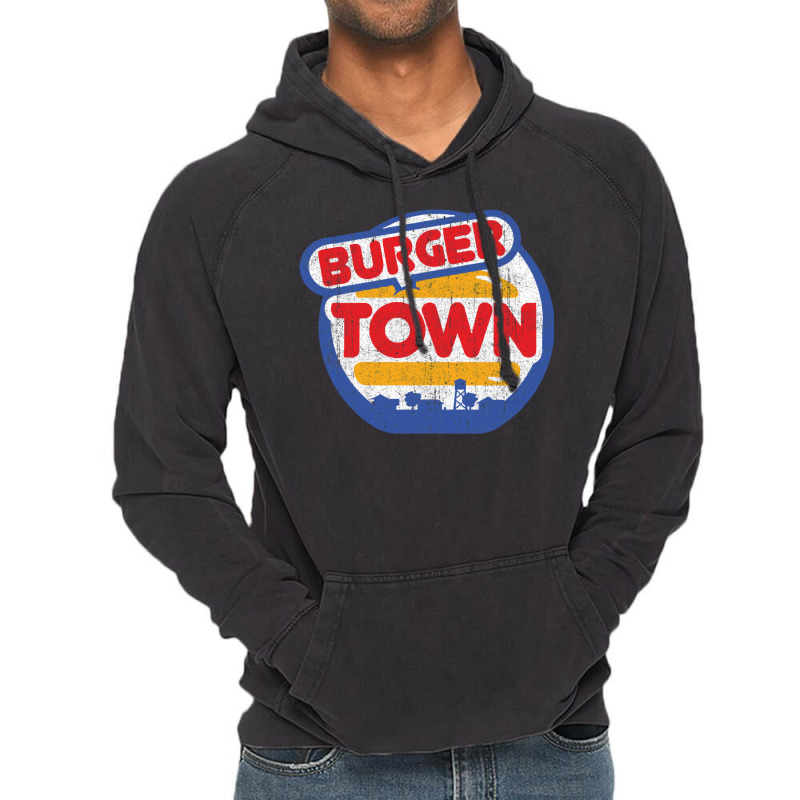 Burger Town (variant) 1 Vintage Hoodie by gurgenyahyaip | Artistshot