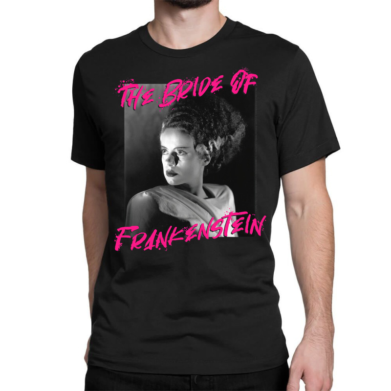 Universal Monsters The Bride Of Frankenstein Paint Splatter Classic T-shirt | Artistshot