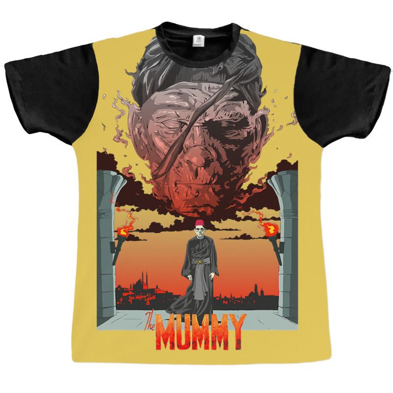 Universal Monsters The Mummy Detailed Portrait Graphic T-shirt | Artistshot