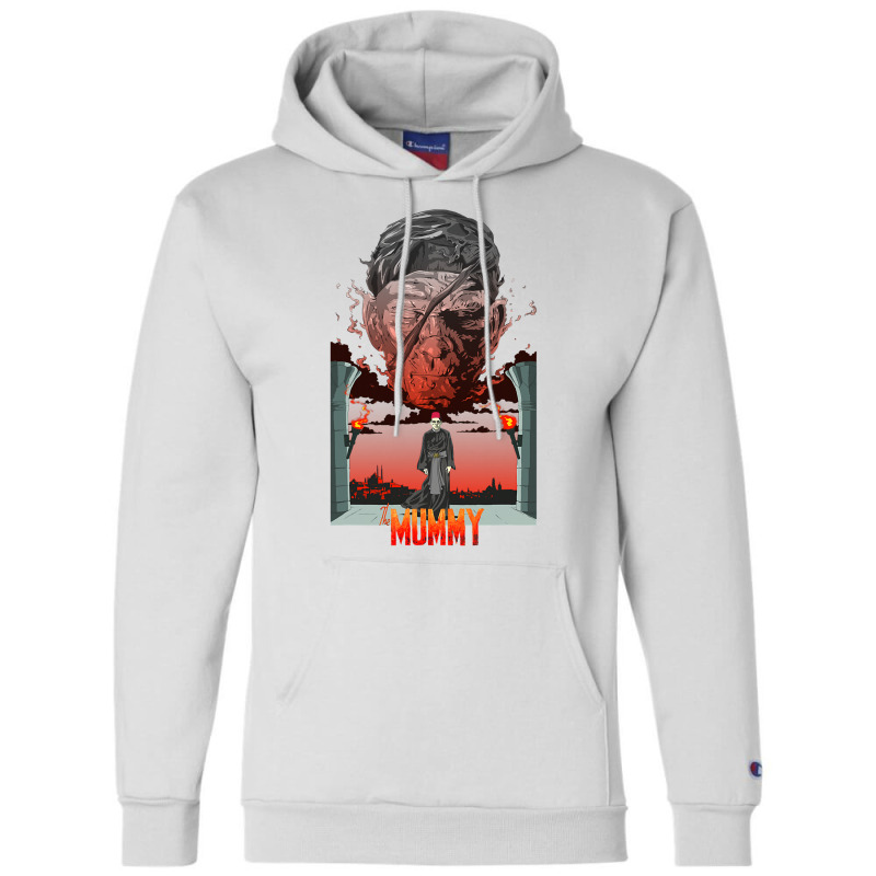 Universal Monsters The Mummy Detailed Portrait Champion Hoodie | Artistshot