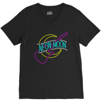 Brooks & Dunn - Neon Moon V-neck Tee | Artistshot