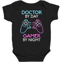 Doctor Gamer Video Games Gaming Controller Funny Arcade T Shirt Baby Bodysuit | Artistshot