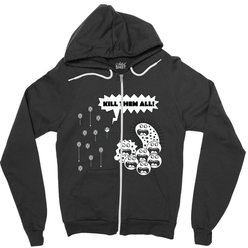 Kill Them All Zipper Hoodie by putrimeheng | Artistshot