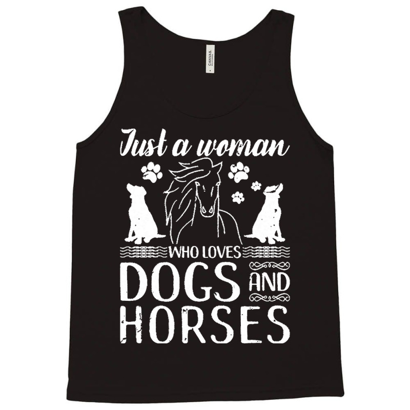 Horse Woman T  Shirt Love Horses Dogs For Women Horse Riding T  Shirt Tank Top | Artistshot