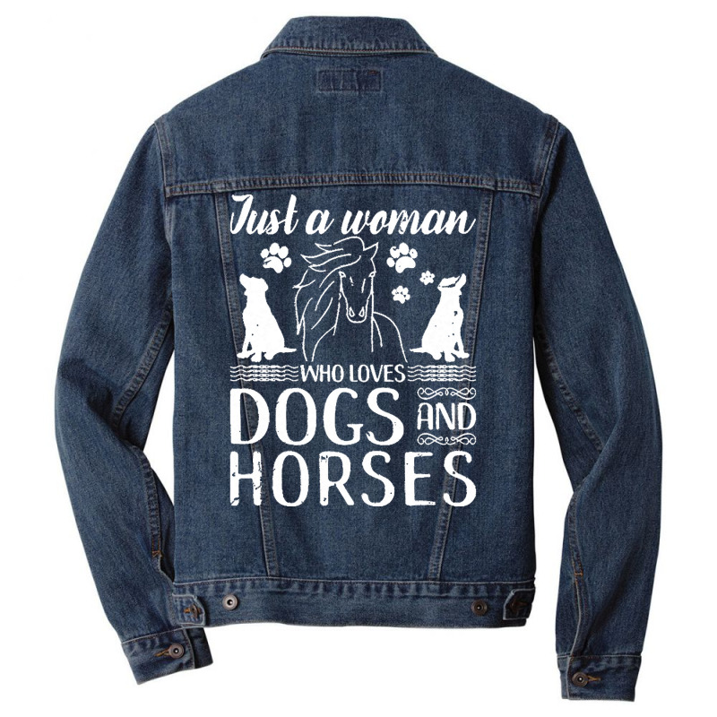 Horse Woman T  Shirt Love Horses Dogs For Women Horse Riding T  Shirt Men Denim Jacket | Artistshot