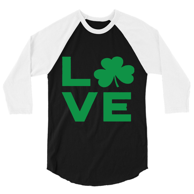 Love Shamrock 3/4 Sleeve Shirt | Artistshot