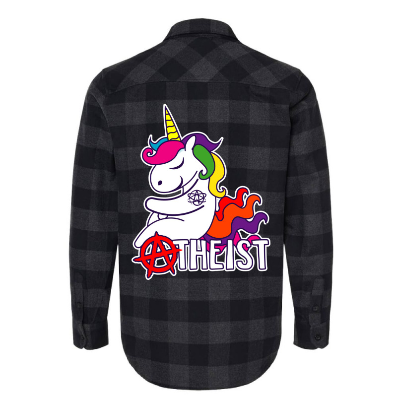 Atheist Anarchy Unicorn Fsm Nostalgia Flannel Shirt | Artistshot