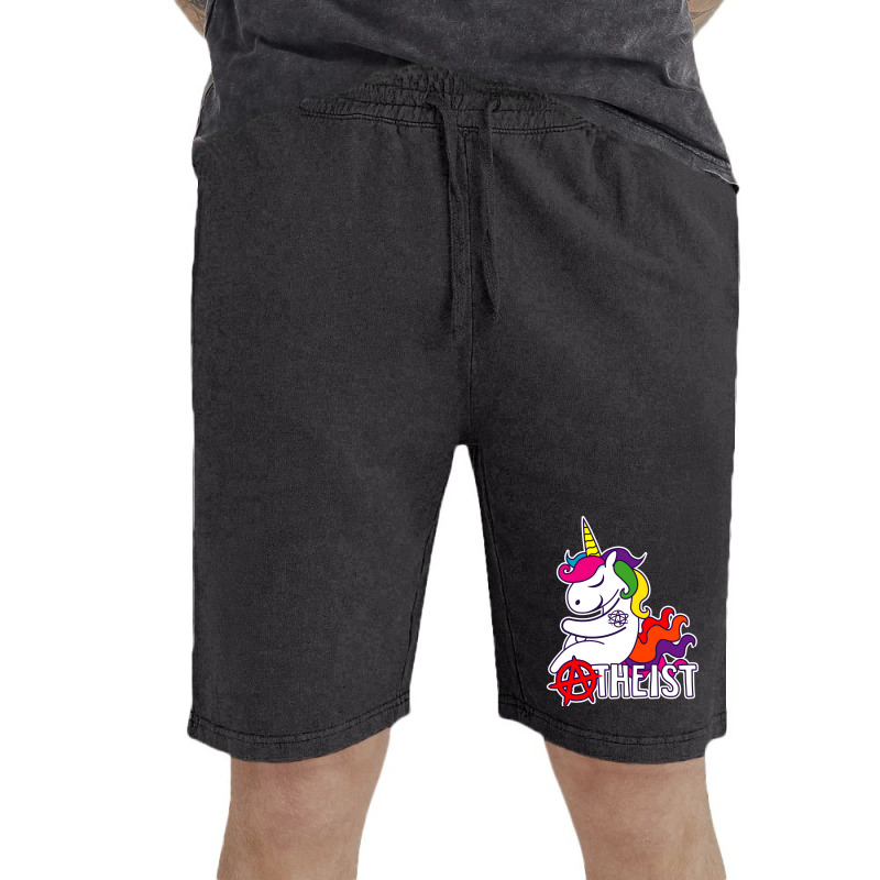 Atheist Anarchy Unicorn Fsm Nostalgia Vintage Short | Artistshot