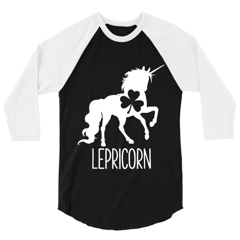 Lepricorn Leprechaun Unicorn 3/4 Sleeve Shirt | Artistshot