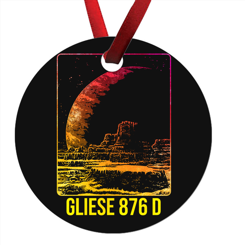 Gliese 876 D Exoplanet Planet Blue Ornament | Artistshot