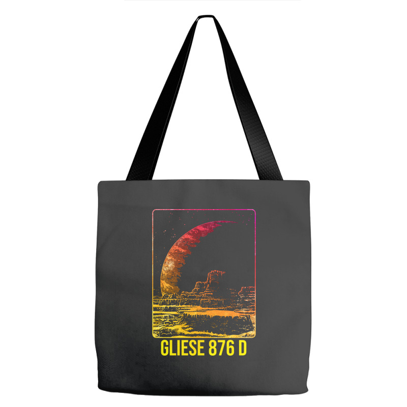 Gliese 876 D Exoplanet Planet Blue Tote Bags | Artistshot