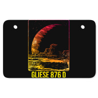 Gliese 876 D Exoplanet Planet Blue Atv License Plate | Artistshot