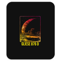 Gliese 876 D Exoplanet Planet Blue Mousepad | Artistshot