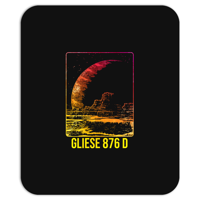 Gliese 876 D Exoplanet Planet Blue Mousepad | Artistshot