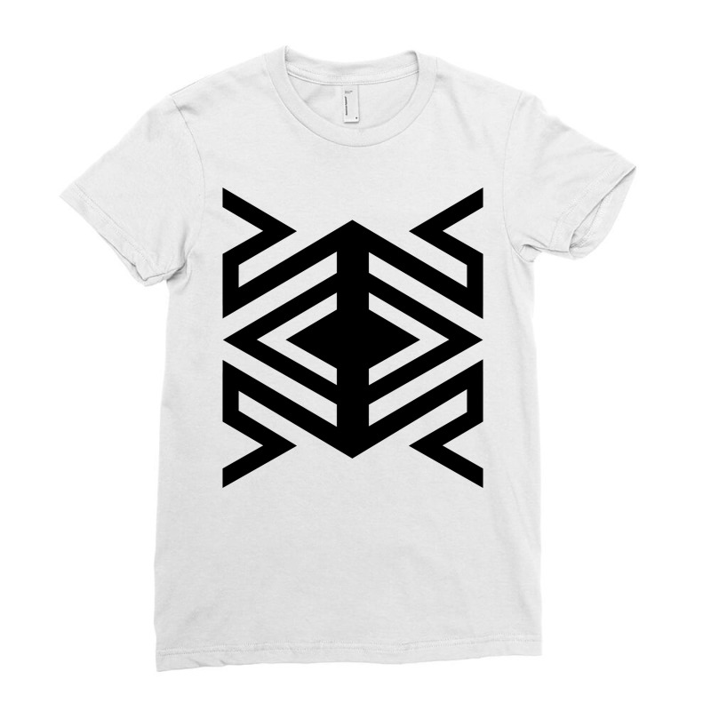 Geometric Tribal Spider Pattern Ladies Fitted T-Shirt by FESTIVITEE | Artistshot