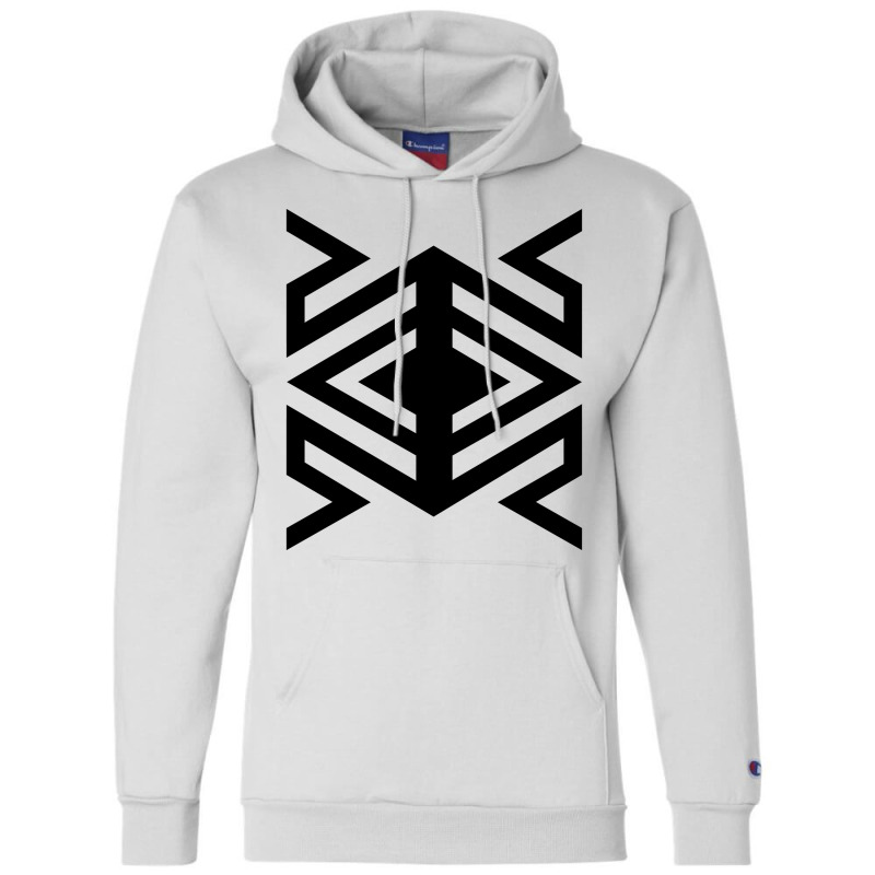 Geometric Tribal Spider Pattern Champion Hoodie by FESTIVITEE | Artistshot