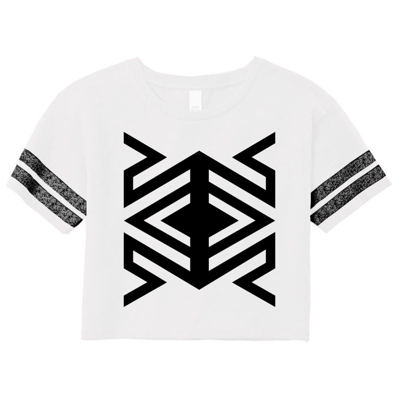 Geometric Tribal Spider Pattern Scorecard Crop Tee by FESTIVITEE | Artistshot