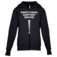 Mens Adult Humor Dirty Joke Emotional Support Snake Youth Zipper Hoodie | Artistshot