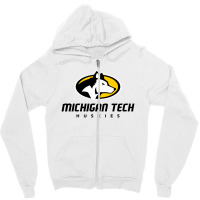 Michigan Tech Huskies Zipper Hoodie | Artistshot