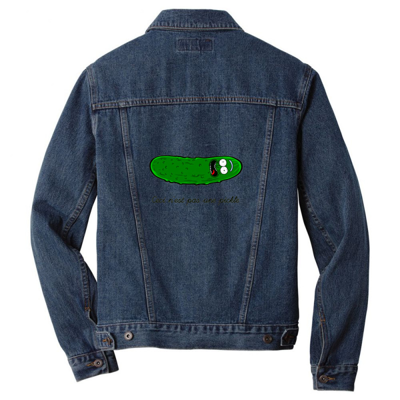 Ceci N´est Pas Une Pickle Men Denim Jacket by Connie | Artistshot