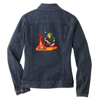 Dark Link Exclusive Ladies Denim Jacket | Artistshot