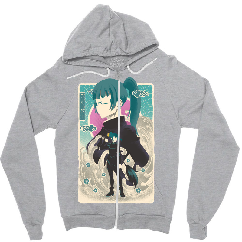 Colorful Maki Zipper Hoodie by kamposdaroldl | Artistshot