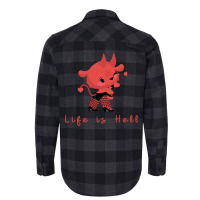 Life Is Hell Aesthetic Flannel Shirt | Artistshot