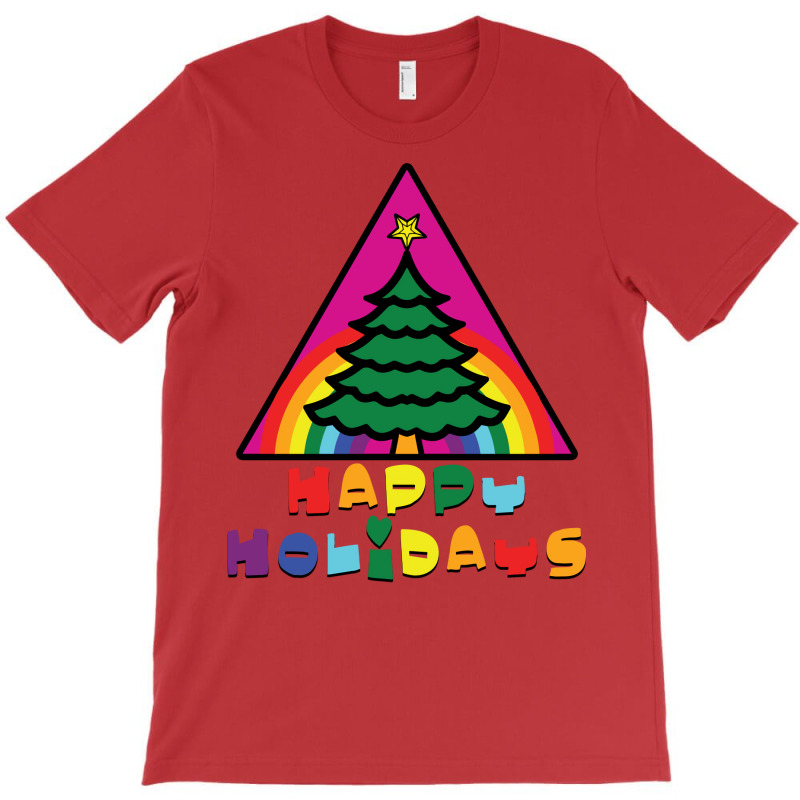 Happy Holidays Green T-Shirt by besemfofita3 | Artistshot