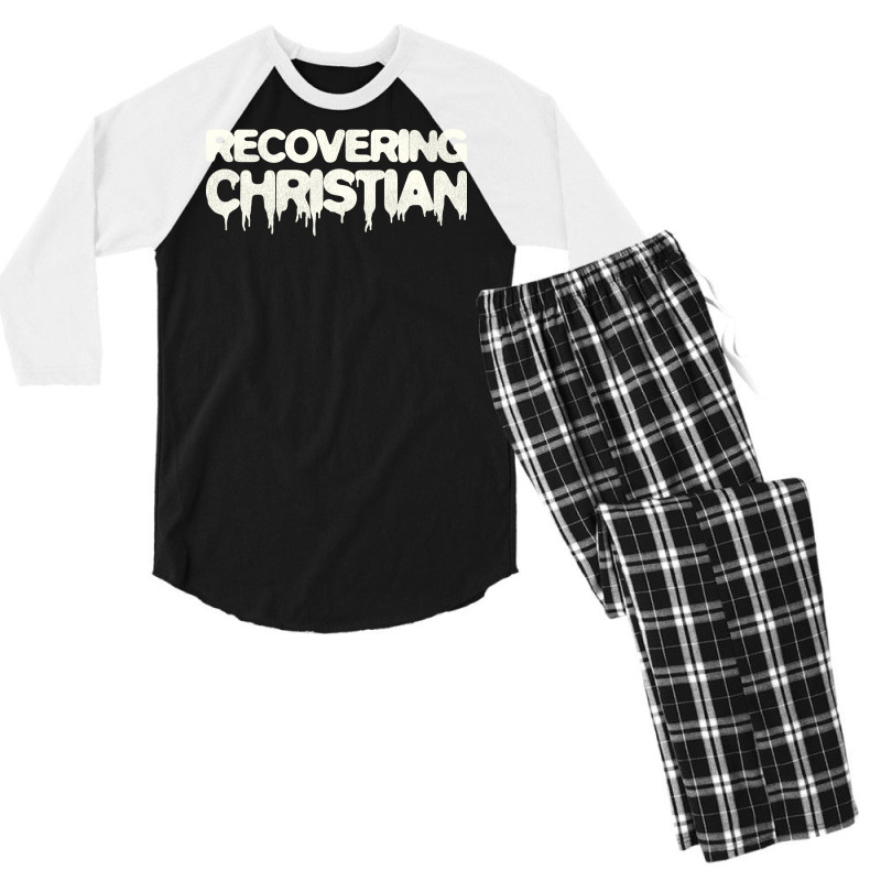 Recovering Christian Music Men's 3/4 Sleeve Pajama Set | Artistshot