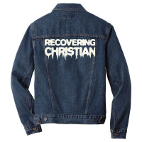 Recovering Christian Music Men Denim Jacket | Artistshot