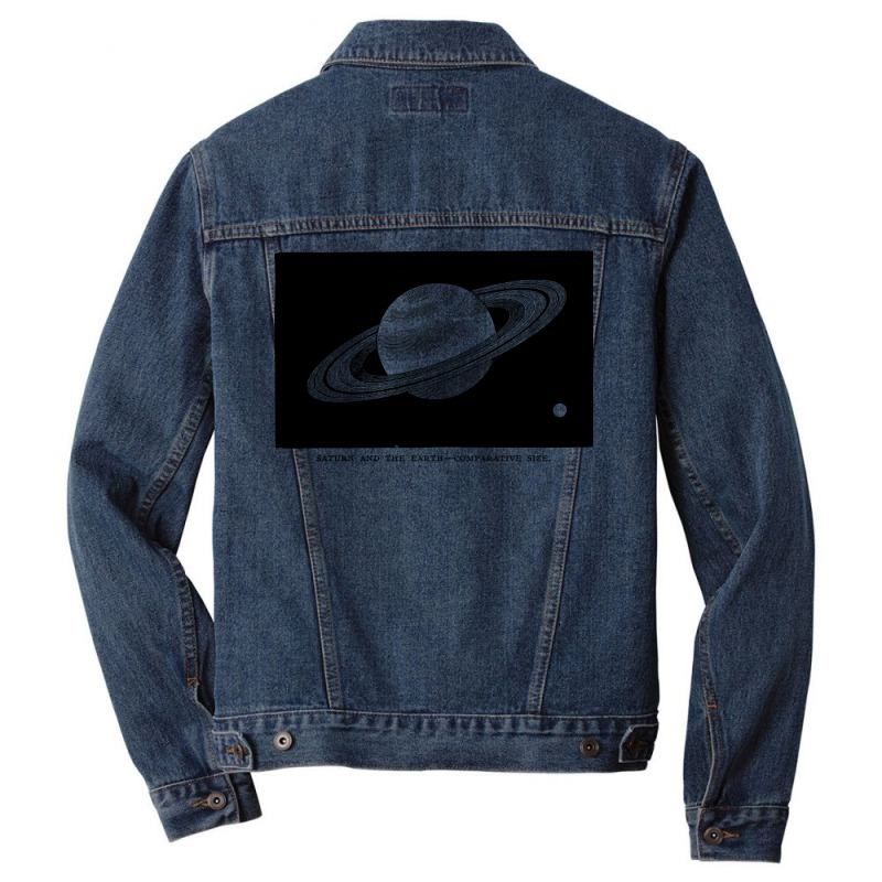 Saturn And The Earth Girl Men Denim Jacket | Artistshot