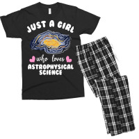 Just A Girl Who Loves Astrophysical Science Humor Men's T-shirt Pajama Set | Artistshot