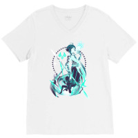 Xiao Vigilant Yaksha V-neck Tee | Artistshot