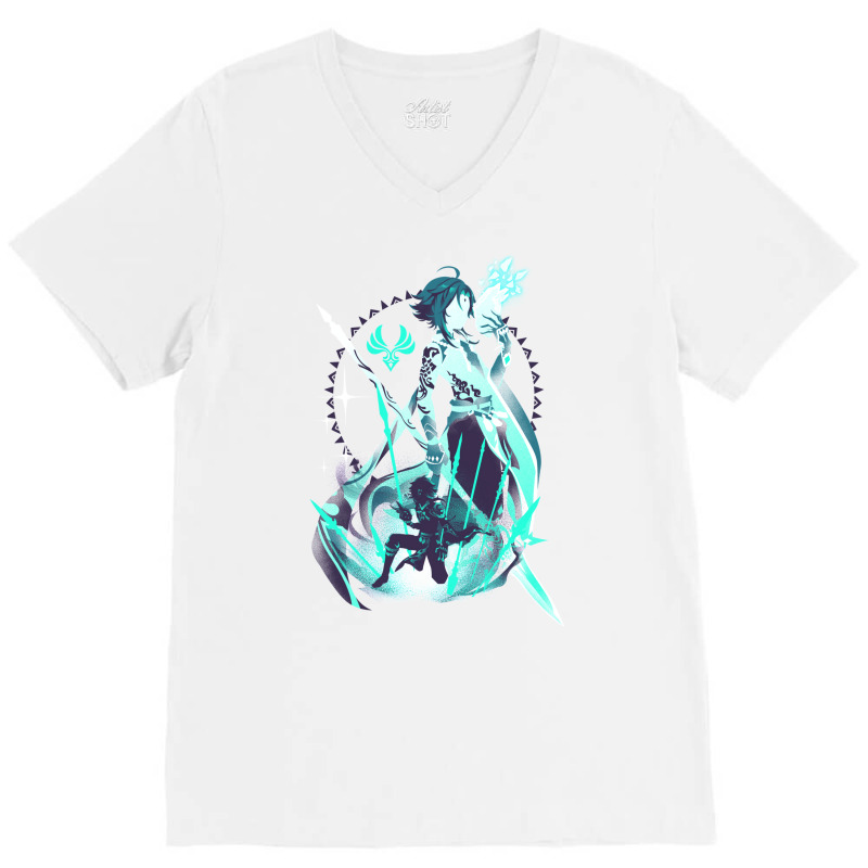 Xiao Vigilant Yaksha V-neck Tee | Artistshot