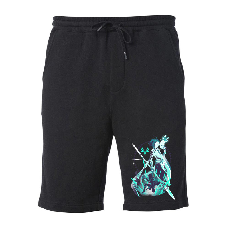 Xiao Vigilant Yaksha Fleece Short | Artistshot